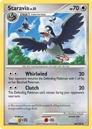 Staravia (/130) Reverse Holofoil [DP: Base Set] Pokemon Single Pokémon