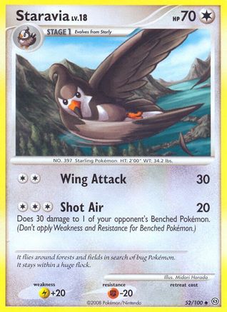 Staravia (/100) Reverse Holofoil [DP: Stormfront] Pokemon Single Pokémon