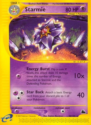 Starmie (30) (/144) [Skyridge] Pokemon Single Pokémon
