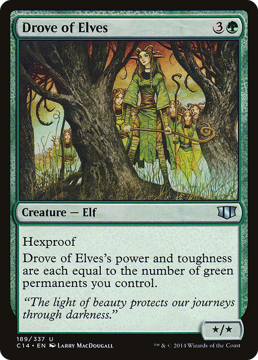Drove of Elves (C14-189) [Commander 2014] MTG Single Wizards of the Coast