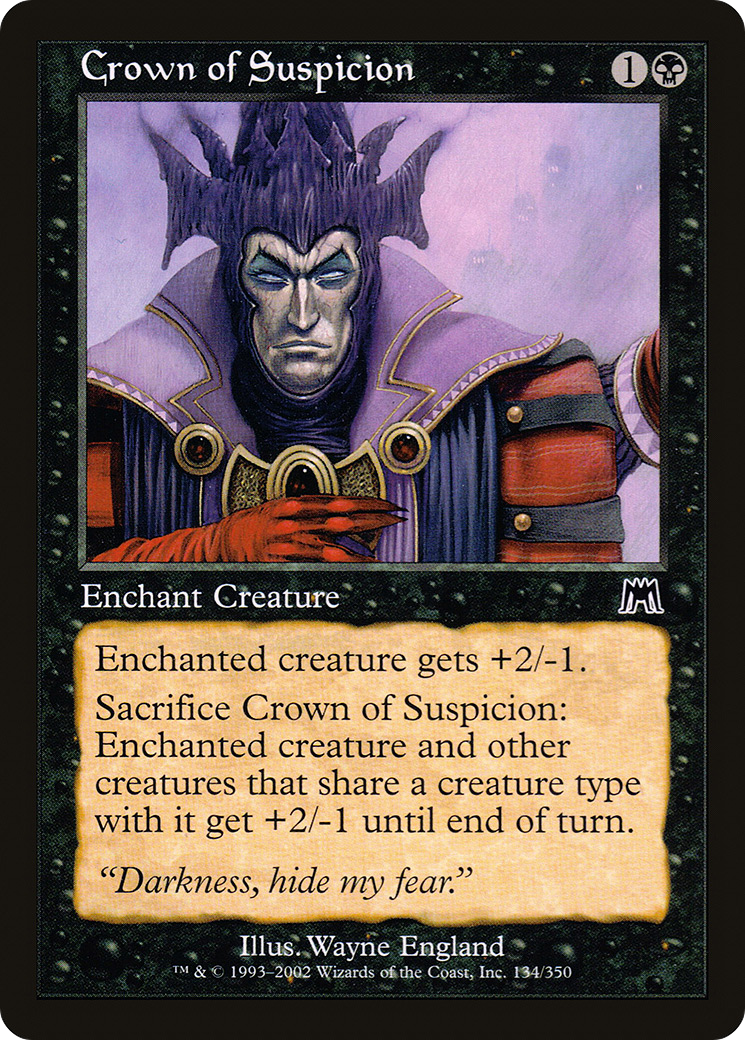 Crown of Suspicion (ONS-134) [Onslaught] MTG Single Wizards of the Coast