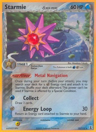 Starmie - 015/113 (Delta Species) (15/113) Reverse Holofoil [Delta Species] Pokemon Single Pokémon