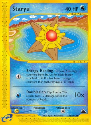 Staryu (103) (/144) Reverse Holofoil [Vintage: Skyridge] Pokemon Single Pokémon