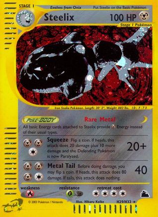 Steelix (H29) (/144) Holofoil [Vintage: Skyridge] Pokemon Single Pokémon