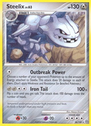 Steelix (/100) Reverse Holofoil [DP: Stormfront] Pokemon Single Pokémon
