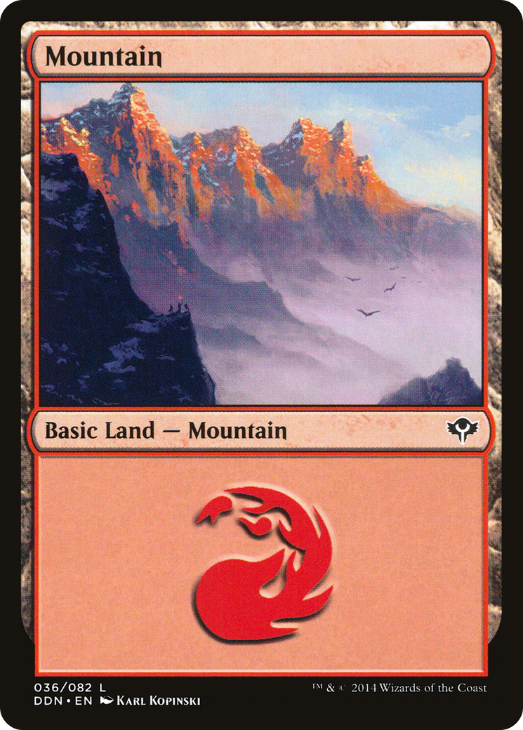 Mountain (036) (DDN-036) [Misc] Duel Decks: Speed vs. Cunning MTG Single Wizards of the Coast