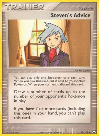 Steven's Advice (83/108) Reverse Holofoil [EX: Power Keepers] Pokemon Single Pokémon