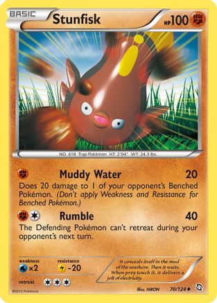 Stunfisk (/124) Reverse Holofoil [BW: Dragons Exalted] Pokemon Single Pokémon