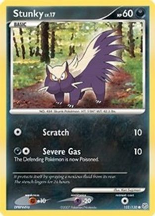 Stunky (/130) Reverse Holofoil [DP: Base Set] Pokemon Single Pokémon