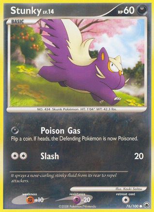Stunky (/100) Reverse Holofoil [DP: Majestic Dawn] Pokemon Single Pokémon