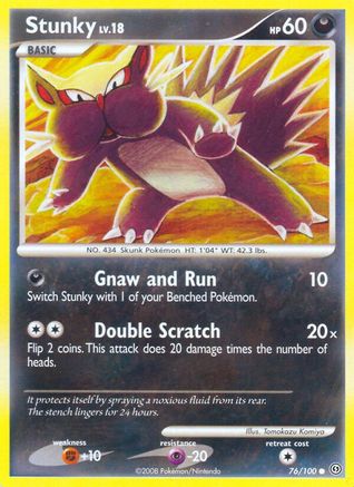 Stunky 76/100 [DP: Stormfront] Pokemon Single Pokémon