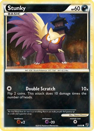 Stunky (/90) [HGSS: Undaunted] Pokemon Single Pokémon