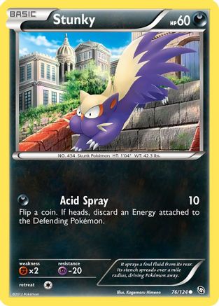 Stunky (/124) Reverse Holofoil [BW: Dragons Exalted] Pokemon Single Pokémon