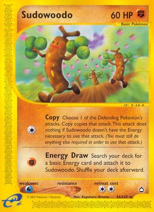 Sudowoodo (/147) Reverse Holofoil [Vintage: Aquapolis] Pokemon Single Pokémon