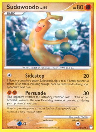 Sudowoodo (/123) Reverse Holofoil [DP: Mysterious Treasures] Pokemon Single Pokémon