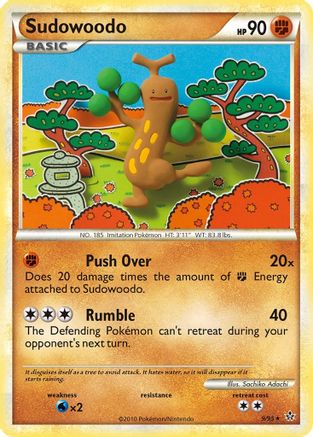 Sudowoodo (/95) Reverse Holofoil [HGSS: Unleashed] Pokemon Single Pokémon