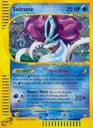 Suicune (H25) (/147) Holofoil [Vintage: Aquapolis] Pokemon Single Pokémon