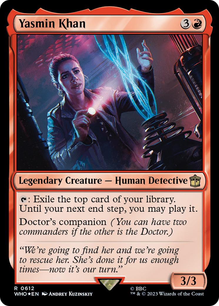 Yasmin Khan (WHO-612) [Doctor Who] Foil MTG Single Wizards of the Coast