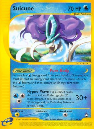 Suicune (/147) Reverse Holofoil [Vintage: Aquapolis] Pokemon Single Pokémon