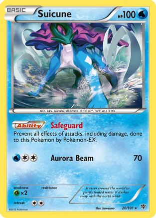 Suicune (20/101) [BW: Plasma Blast] Pokemon Single Pokémon