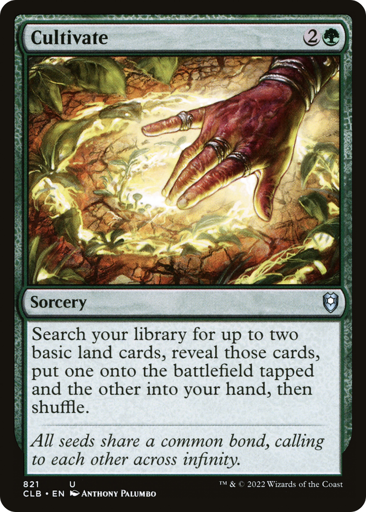 Cultivate (CLB-821) [Commander Legends: Battle for Baldur's Gate] MTG Single Wizards of the Coast