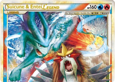 Suicune & Entei Legend (Top) (/95) Holofoil [HGSS: Unleashed] Pokemon Single Pokémon