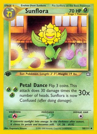 Sunflora (50/111) 1st Edition [Vintage: Neo Genesis] Pokemon Single Pokémon