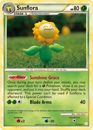 Sunflora (31/123) Reverse Holofoil [HGSS: Base Set] Pokemon Single Pokémon