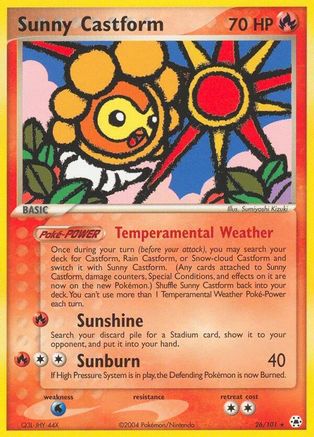 Sunny Castform (/101) Reverse Holofoil [EX: Hidden Legends] Pokemon Single Pokémon