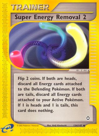 Super Energy Removal 2 (/147) Reverse Holofoil [Vintage: Aquapolis] Pokemon Single Pokémon