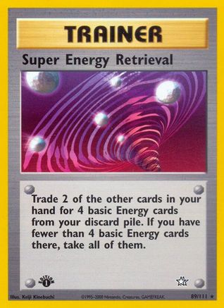 Super Energy Retrieval (89/111) 1st Edition [Vintage: Neo Genesis] Pokemon Single Pokémon