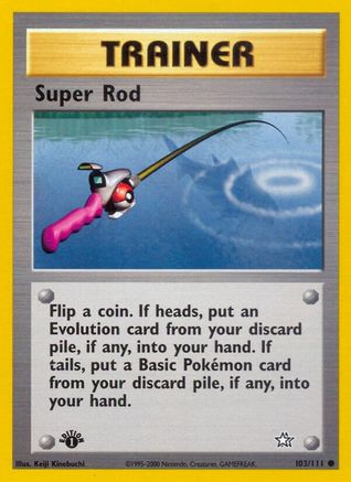 Super Rod (103/111) 1st Edition [Vintage: Neo Genesis] Pokemon Single Pokémon