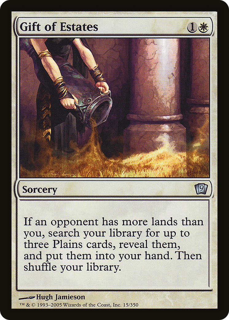 Gift of Estates (9ED-015) [9th Edition] MTG Single Wizards of the Coast