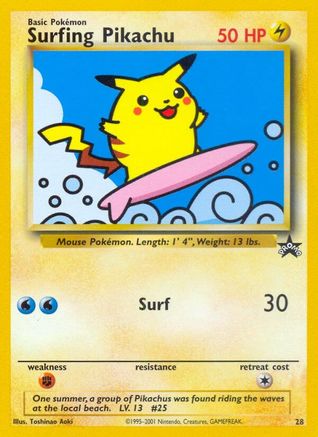Surfing Pikachu (28/53) [Promos: WoTC Promo] Pokemon Single Pokémon