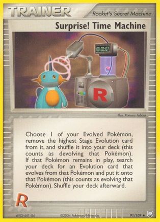Surprise! Time Machine (91/109) Reverse Holofoil [EX: Team Rocket Returns] Pokemon Single Pokémon