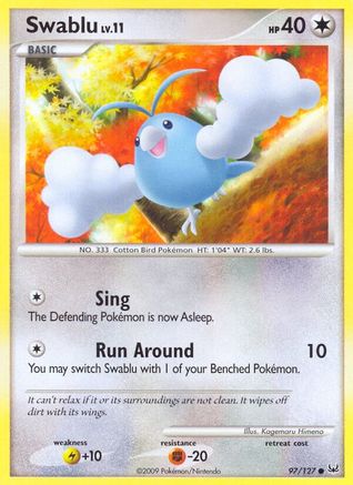 Swablu (/127) Reverse Holofoil [Platinum: Base set] Pokemon Single Pokémon