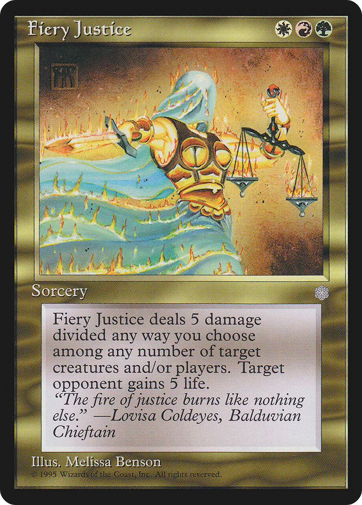 Fiery Justice (ICE-) [Ice Age] MTG Single Wizards of the Coast