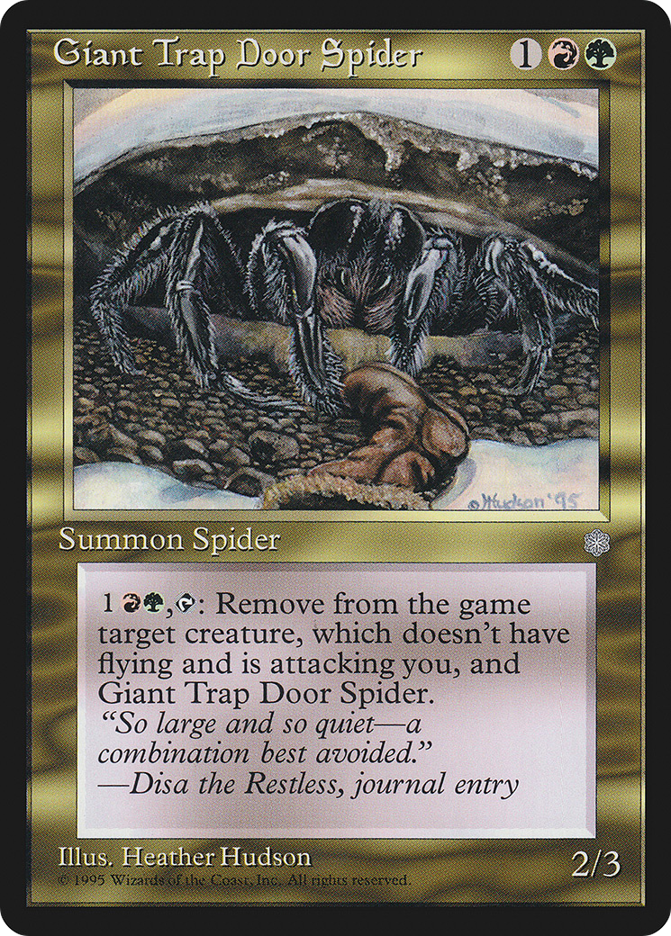 Giant Trap Door Spider (ICE-293) [Ice Age] MTG Single Wizards of the Coast