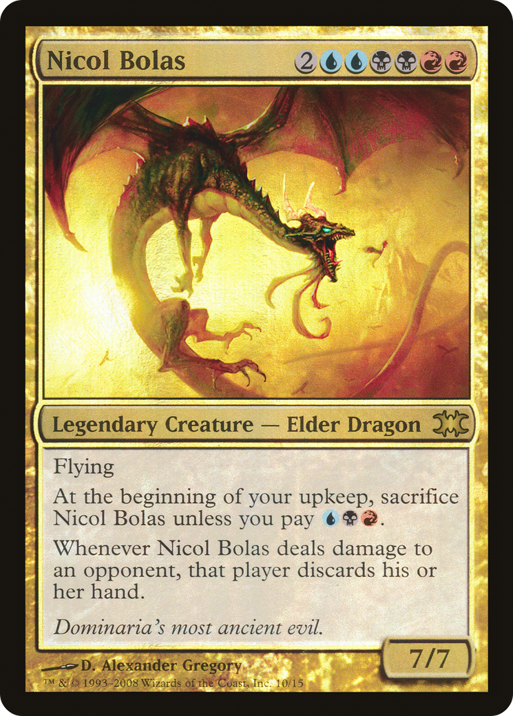 Nicol Bolas (DRB-010) [Misc] From the Vault: Dragons Foil MTG Single Wizards of the Coast