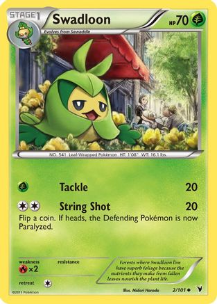 Swadloon (/101) Reverse Holofoil [BW: Noble Victories] Pokemon Single Pokémon