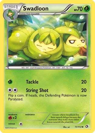 Swadloon (/113) [BW: Legendary Treasures] Pokemon Single Pokémon