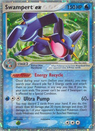 Swampert ex (/100) Holofoil [EX: Crystal Guardians] Pokemon Single Pokémon