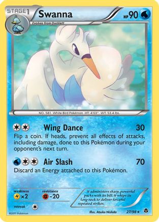 Swanna (/98) Reverse Holofoil [BW: Emerging Powers] Pokemon Single Pokémon