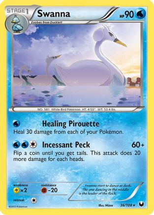 Swanna (/108) Reverse Holofoil [BW: Dark Explorers] Pokemon Single Pokémon