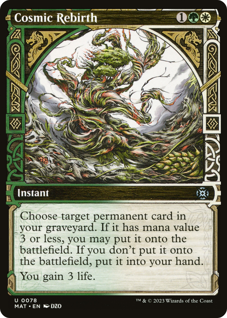 Cosmic Rebirth (MAT-078) [March of the Machine: The Aftermath] (Showcase) MTG Single Wizards of the Coast