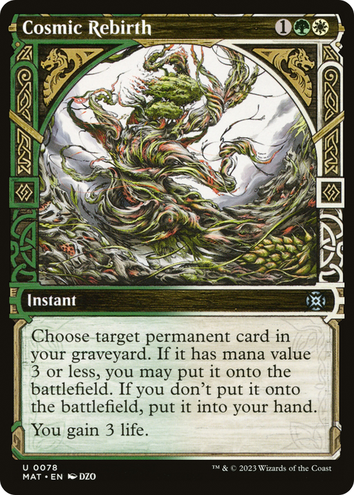 Cosmic Rebirth (MAT-078) [March of the Machine: The Aftermath] (Showcase) MTG Single Wizards of the Coast