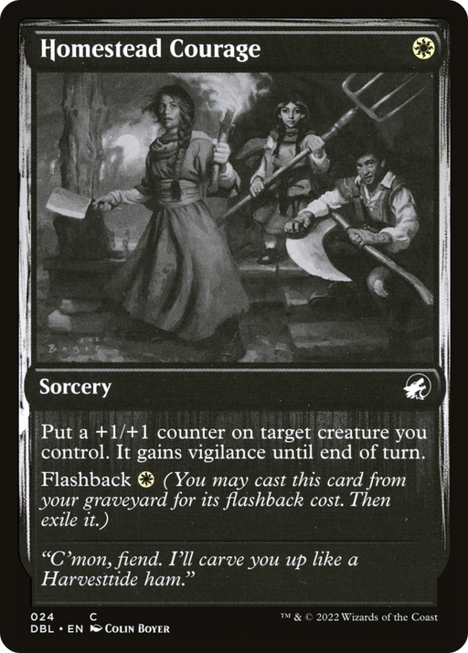 Homestead Courage (DBL-024) [Innistrad: Double Feature] MTG Single Magic: The Gathering