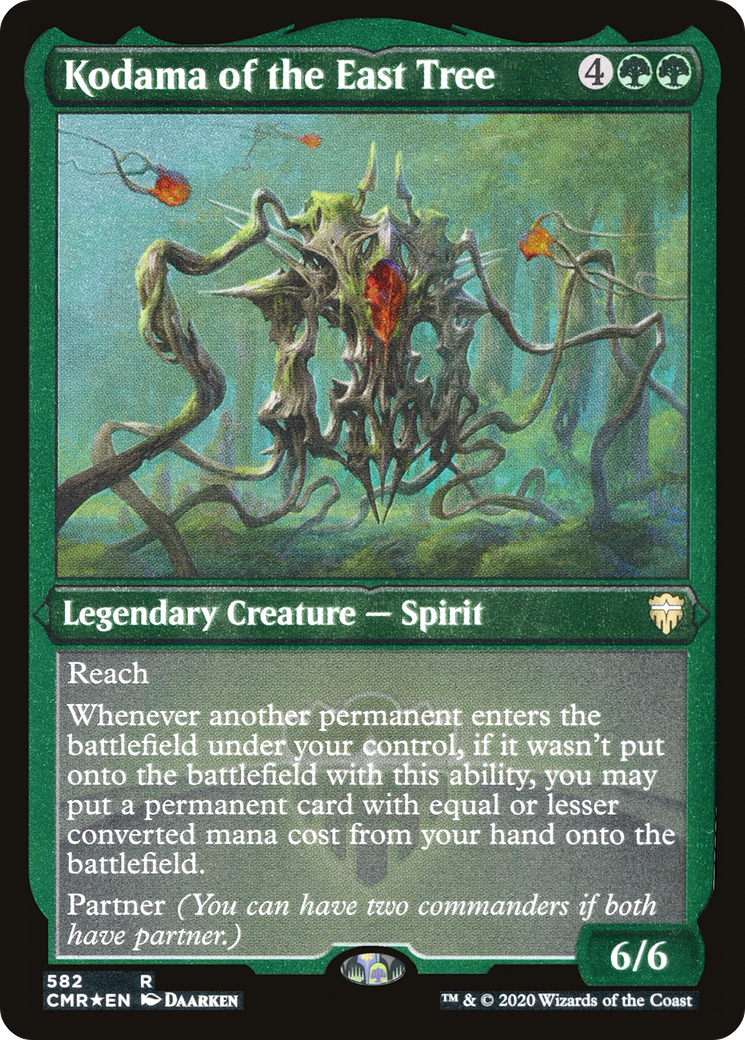 Kodama of the East Tree (Foil Etched) (CMR-582) [Commander Legends] Etched Foil MTG Single Wizards of the Coast