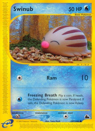 Swinub (107) (/144) Reverse Holofoil [Vintage: Skyridge] Pokemon Single Pokémon