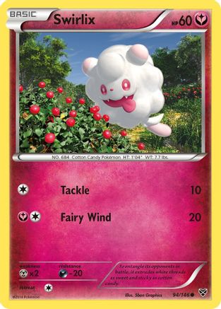 Swirlix (94/146) Reverse Holofoil [XY: Base Set] Pokemon Single Pokémon